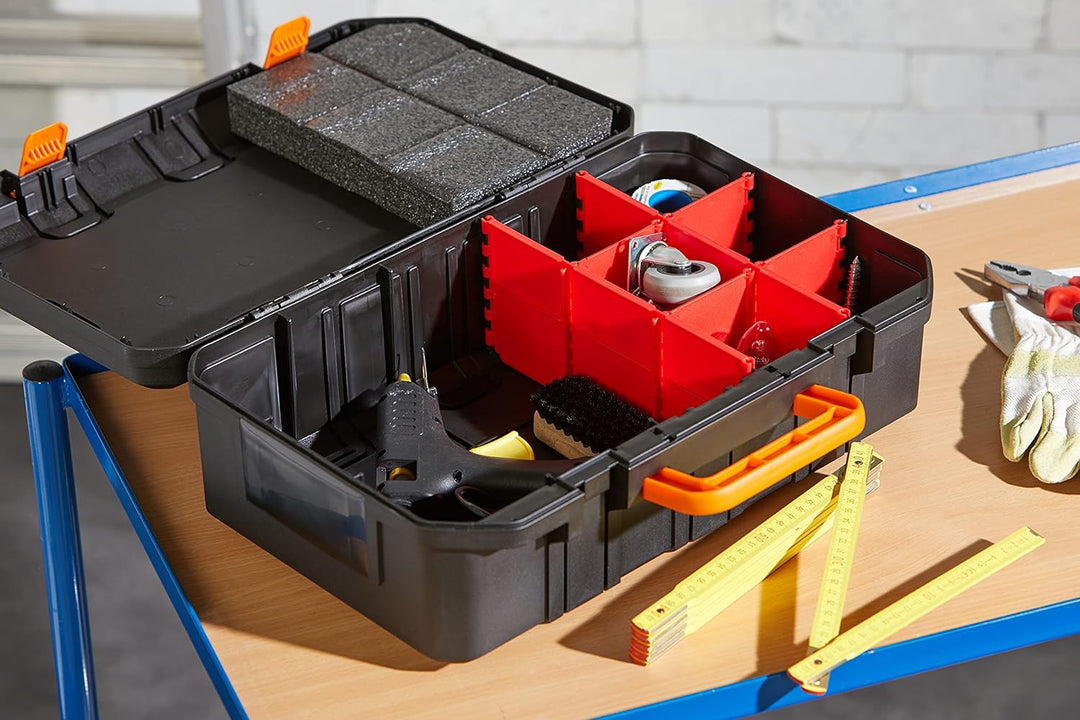WORX WA0071 Werkzeugkoffer aus robustem Kunststoff - für Das sichere Verstauen aller Werkzeuge und Z