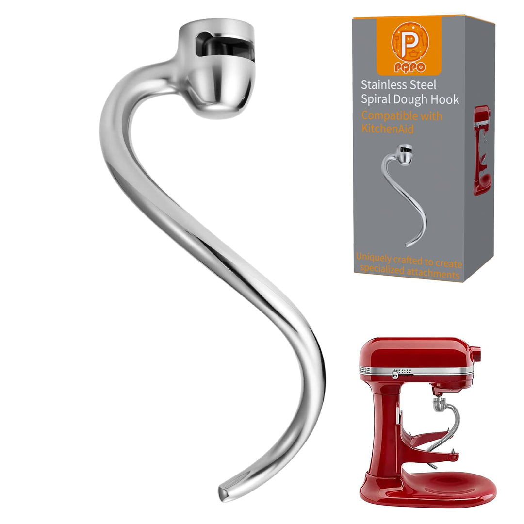 Edelstahl Spiral Teighaken Ersatz für Kitchen Aid 6 Quart Bowl Lift Standmixer
