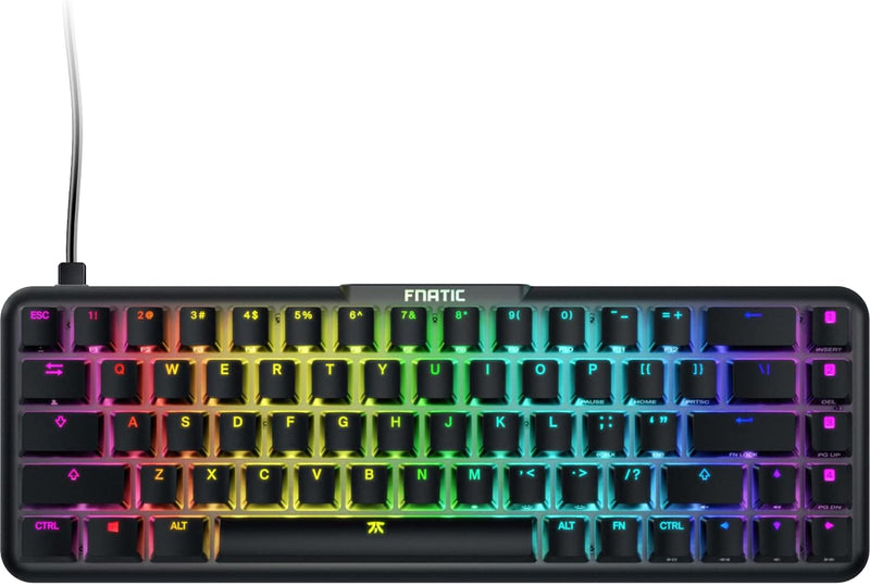 Fnatic Gear | STREAK65 | mechanische Gaming-Tastatur mit LED RGB-Hintergrundbeleuchtung Speed Silver