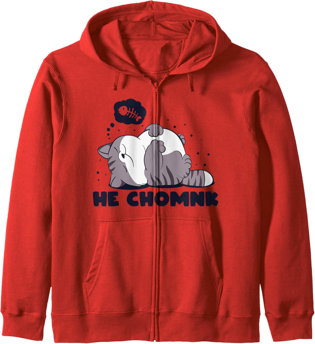 Er Chomnk der Chonk Lazy Cat Lustiges Meme Design Kapuzenjacke