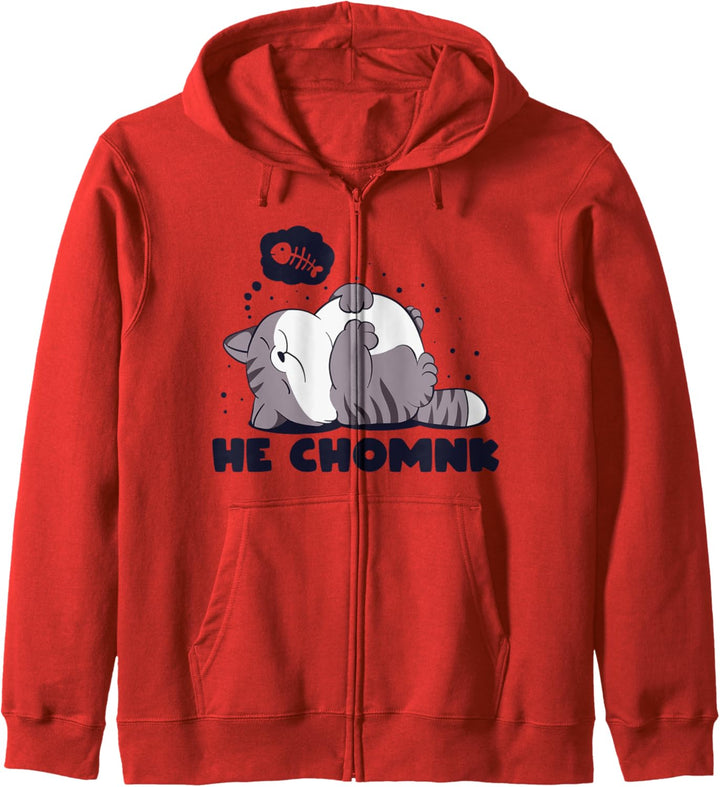 Er Chomnk der Chonk Lazy Cat Lustiges Meme Design Kapuzenjacke