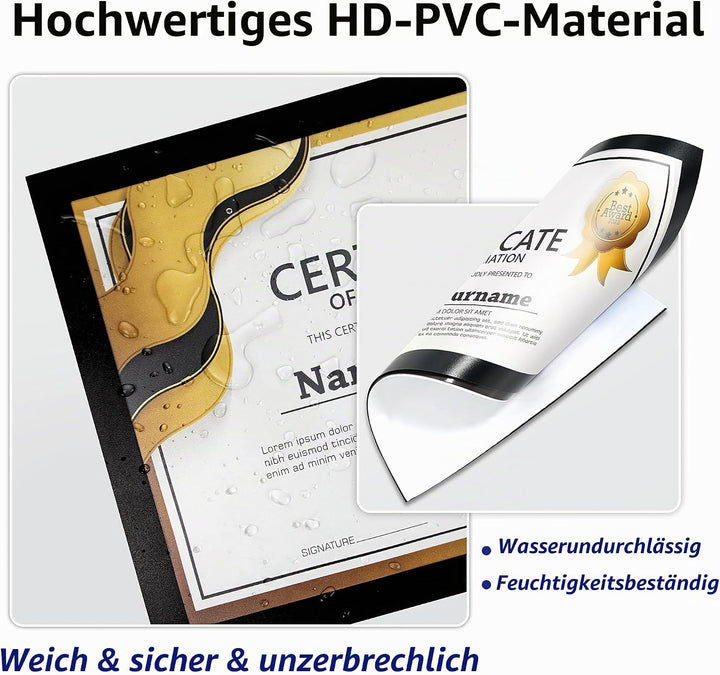 VAIIGO Magnetrahmen Info-Rahmen Selbstklebend mit Magnetverschluss für Informationsrahmen DIN A3 For