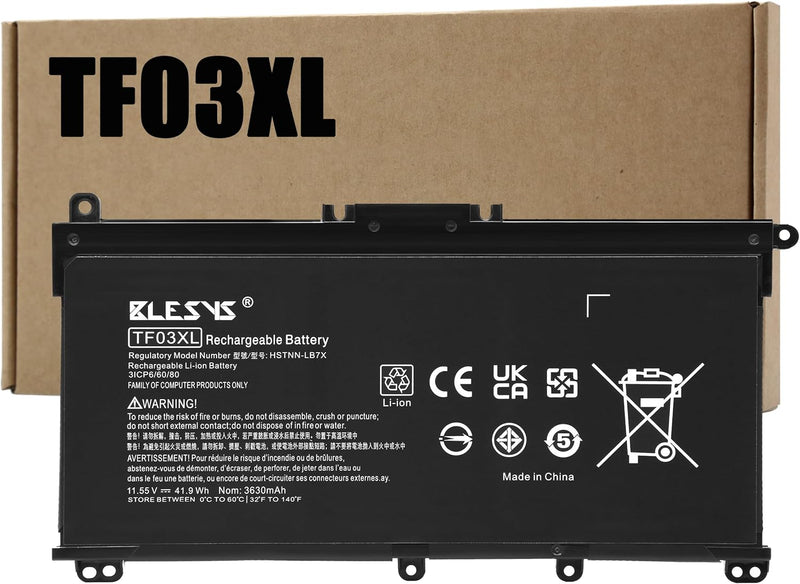 BLESYS TF03XL 920070-855 920046-421 920046-541 920070-856 HSTNN-LB7J HSTNN-LB7X TF03041XL Laptop Akk