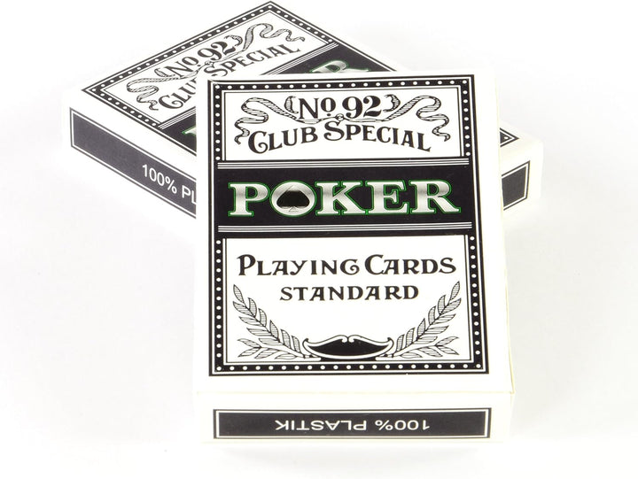 Nexos Trading Pokerzubehör 3er-Set Kartenmischer Kartengeber Bundle mit 2 Kartendecks 87 x 61 mm Pok