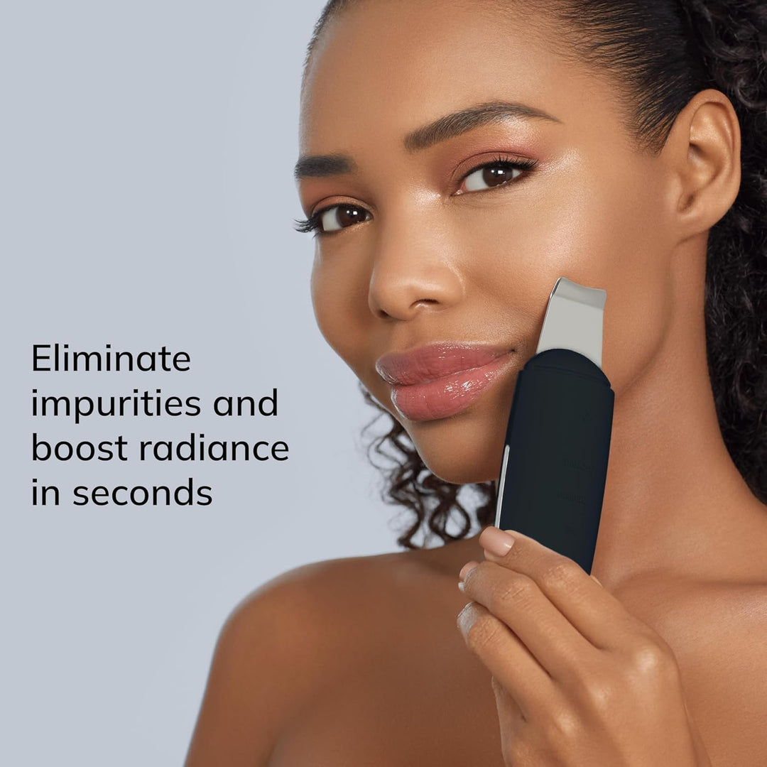 GESKE | SmartAppGuided™ MicroCurrent Skin Scrubber &amp; Blackhead Remover | 9 in 1 | Skincare Tools | F