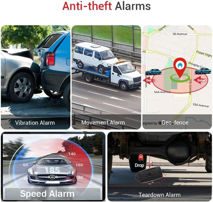 Winnes 4G GPS Tracker Auto ohne ABO, Echtzeit Ortung, Geo-Fence & Alarm (Vibration, Bewegung, Geschw