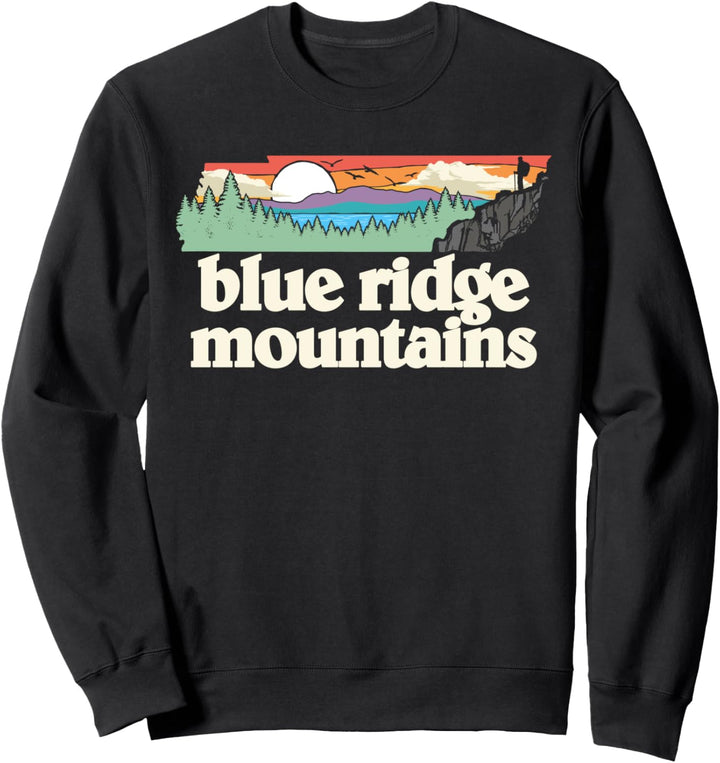 Blue Ridge Tennessee Outdoors Retro Nature Graphic Sweatshirt