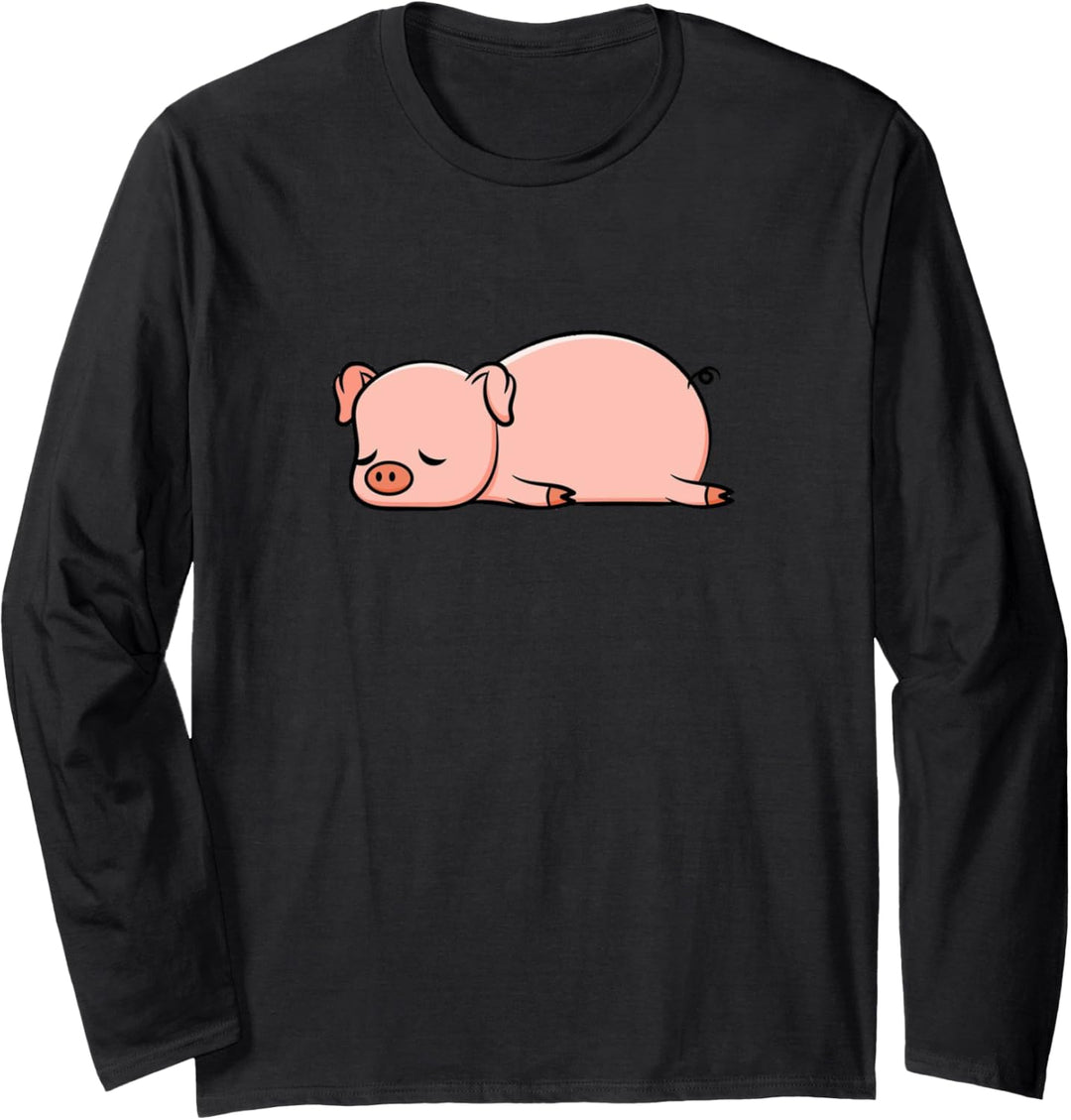 Schwein Landwirt Bauer Landwirtschaft Schweine Ferkel Sau Langarmshirt