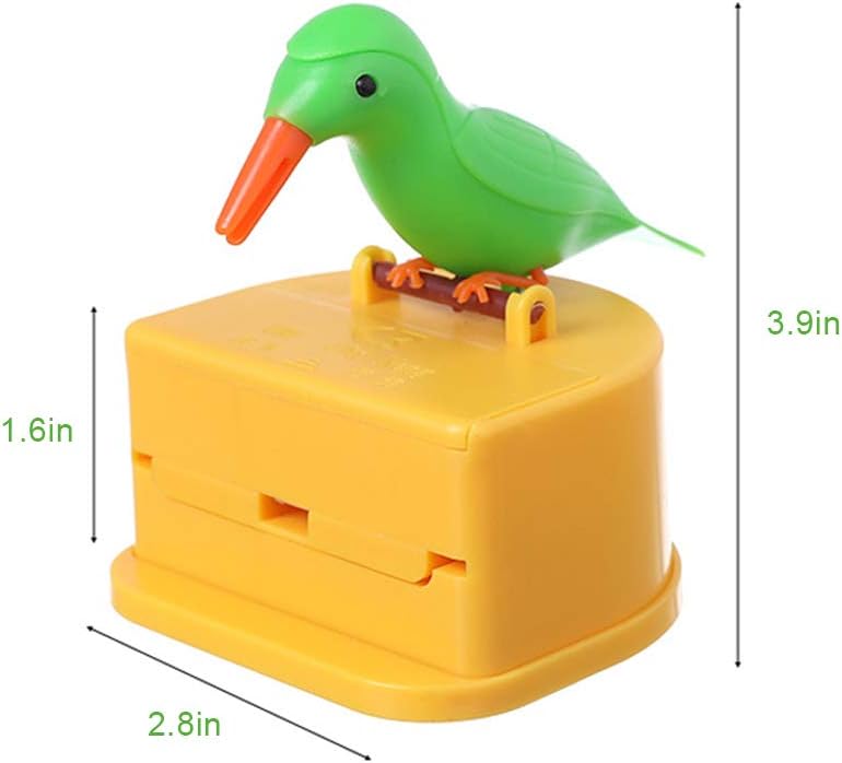 Zahnstocher Spender, süsse Vogel Zahnstocher Halter Dispenser Zähne Reinigung Zahnstocher Fall Gag G