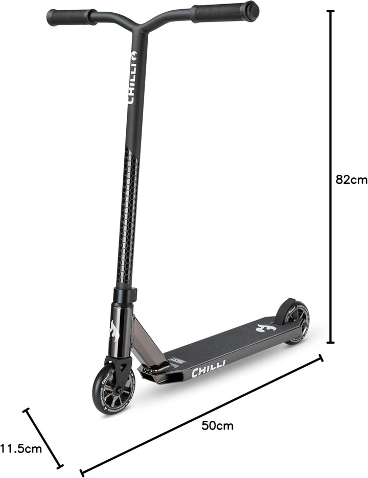 Chilli Pro Scooter™ Rocky | Das ORIGINAL | Stunt Scooter mit 360° Lenkung | High-End Stuntscooter |