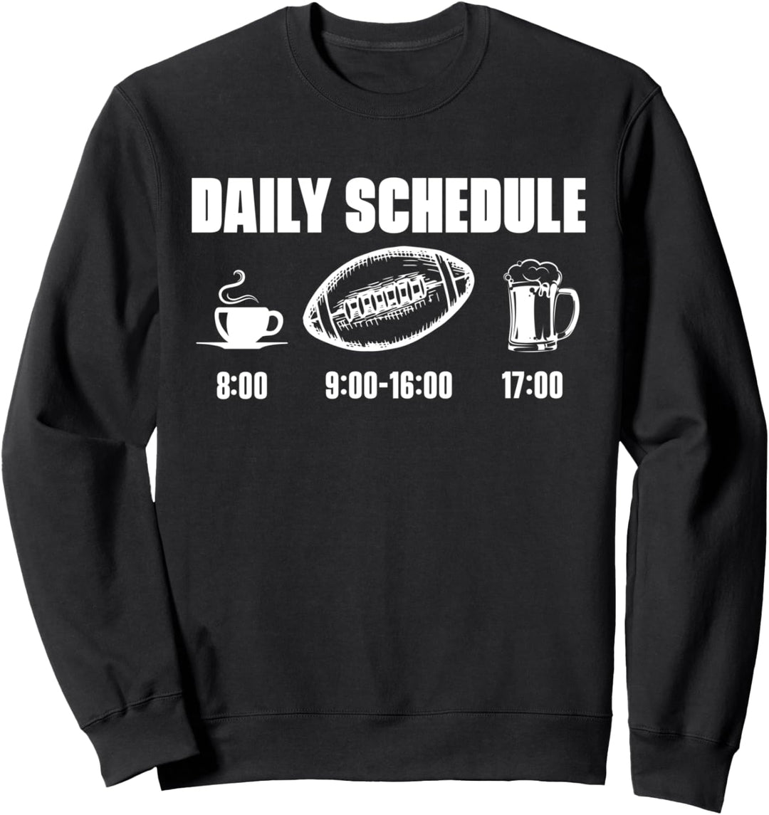 Rugby Spieler Rugbyball Team - Tagesplan Rugger Rugby Sweatshirt