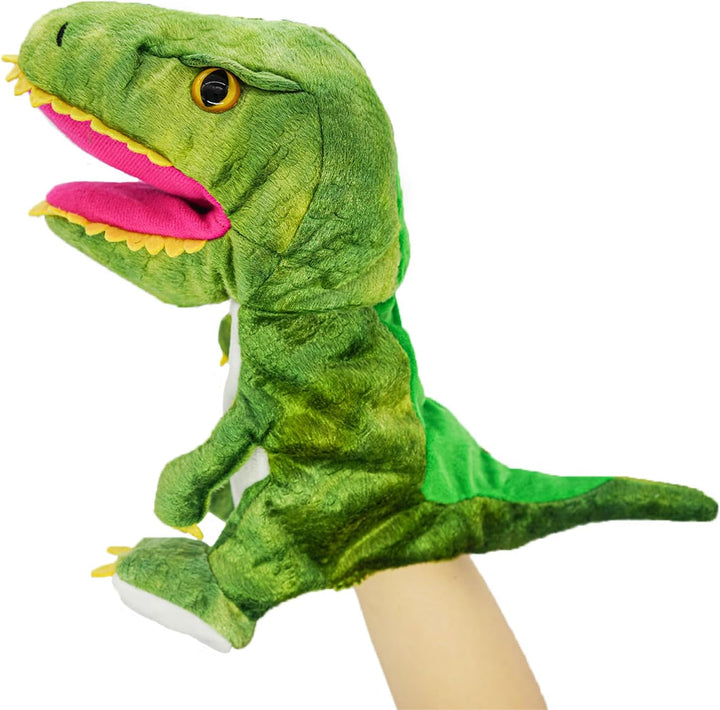 lilizzhoumax Dinosaurier Kuscheltier, Simuliertes Tier Dinosaurier Handpuppe aus Plüsch, Kawaii Nied