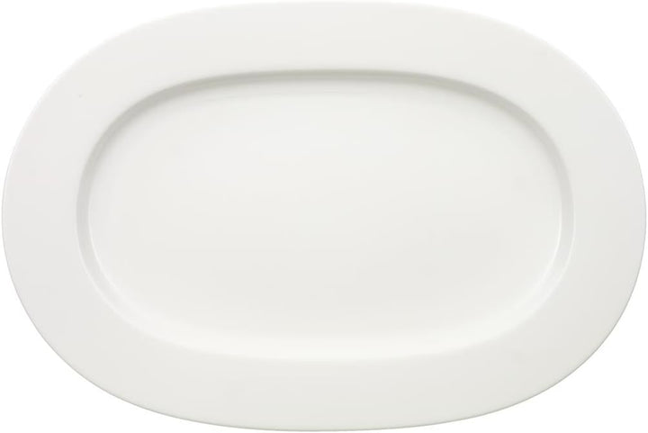 Villeroy &amp; Boch - Royal ovale Platte, 2tlg., grosse Servierplatte aus hochwertigem Premium Bone Porz