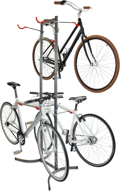 Bike Rack for Garage & Home by Delta Cycle - No Drilling Required - Fully Adjustable Gravity Storage