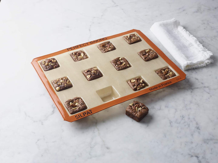 Silpat ES-02366-99 Perfect Mold Brownie, Silikon, Orange, Brownie