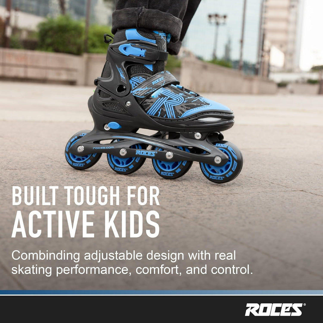 Roces Jokey 3.0 Inline Skate 38 Black-Astro Blue, 38 Black-Astro Blue