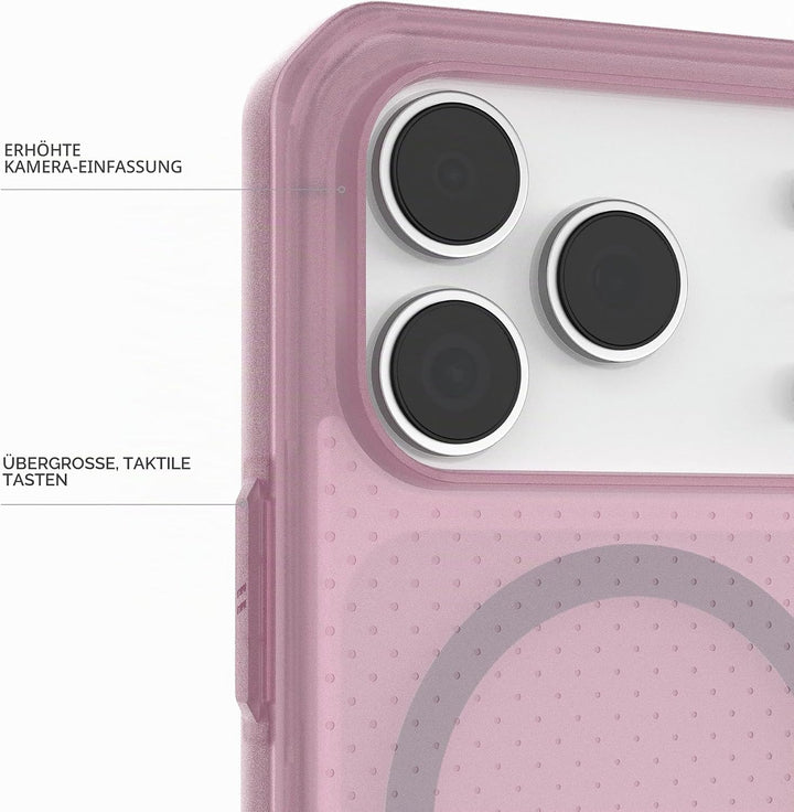 URBAN ARMOR GEAR Dot Case Apple iPhone 17 Pro Hülle (Magnetring, Abgeflachte Ecken, Wireless Chargin