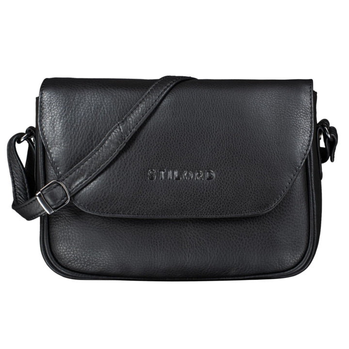 STILORD 'Esther' Damen Handtasche Umhängetasche Echtleder Vintage Ledertasche zum Ausgehen klassisch