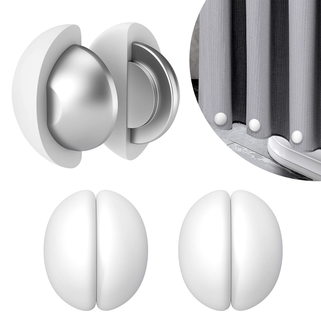 VANZAVANZU Duschvorhang Gewichte, Niemals Rost Duschvorhang Magnete, Silikonbeschichtete Magnete Tis