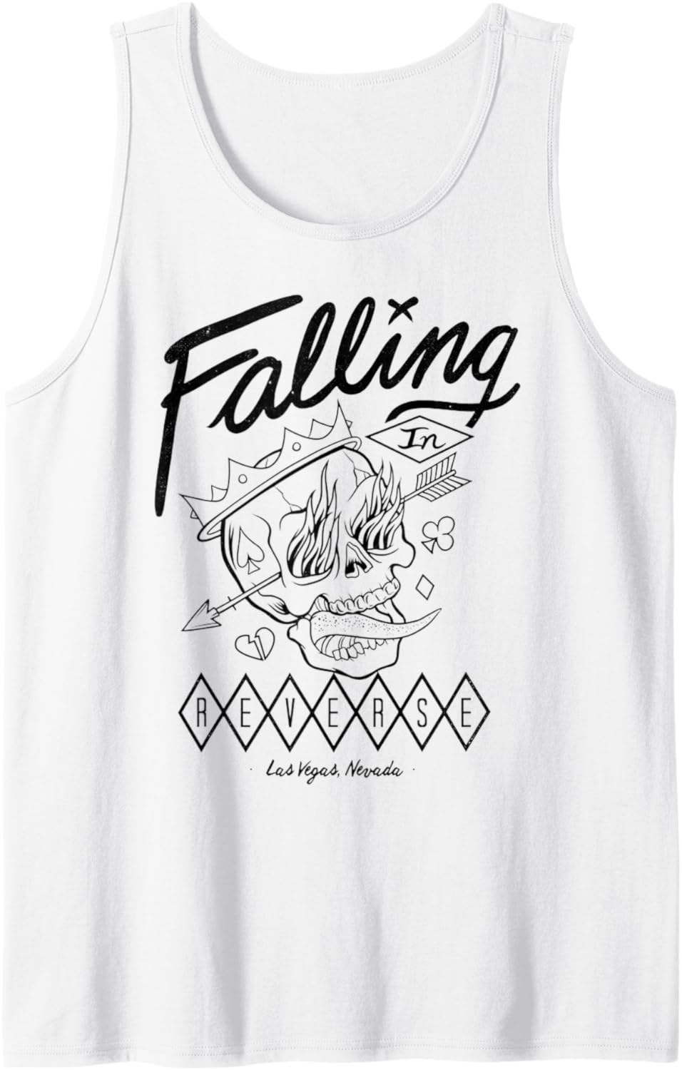 Falling In Reverse - Official Merchandise - Flame Skull Tank Top