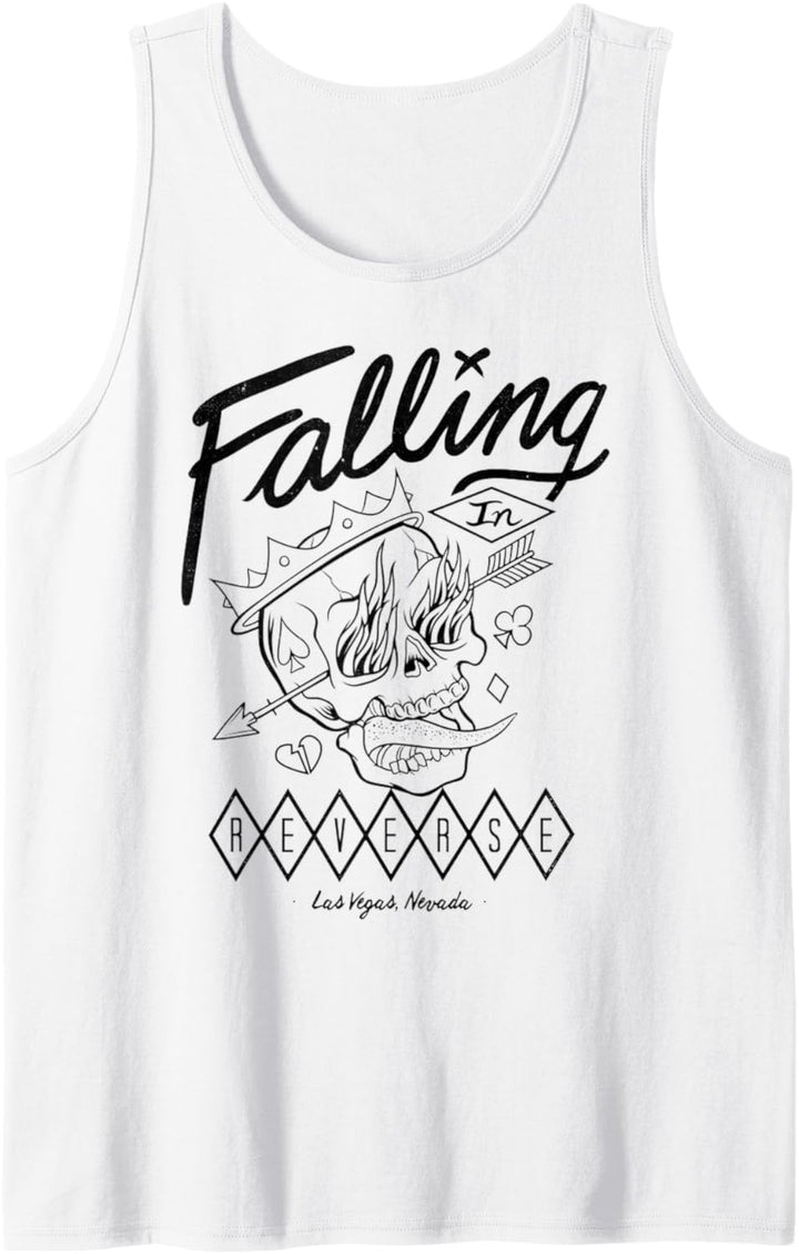 Falling In Reverse - Official Merchandise - Flame Skull Tank Top