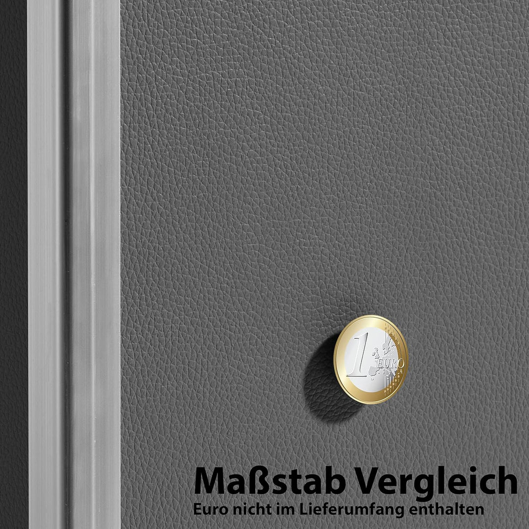 AMARE Fiberglass Design PUR Pflanzkübel, Pflanzgefäss, Blumentopf, Blumenkasten, 33 x 33 x 76 cm, gr