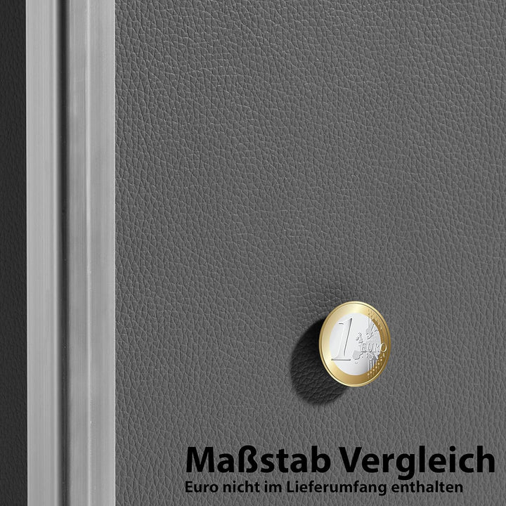AMARE Fiberglass Design PUR Pflanzkübel, Pflanzgefäss, Blumentopf, Blumenkasten, 33 x 33 x 76 cm, gr