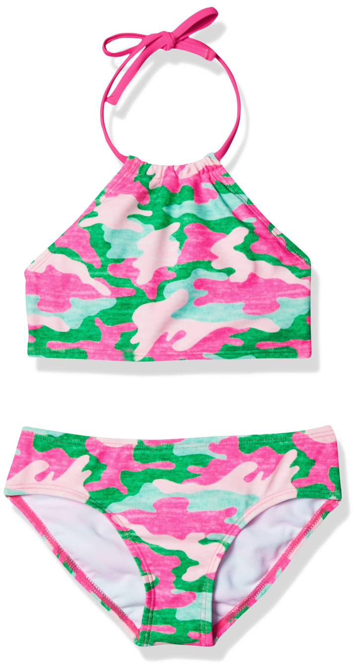 Kanu Surf Girls' Mahina Beach Sport Halter Bikini 2-Piece Swimsuit