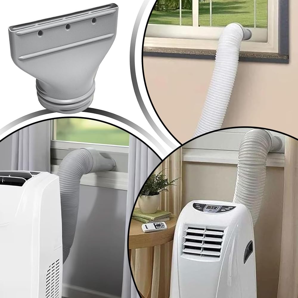 Klimaanlage Abluftschlauch Adapter Flach, Abluftschlauch Klimagerät Adapter 130mm/150mm für Fenster,