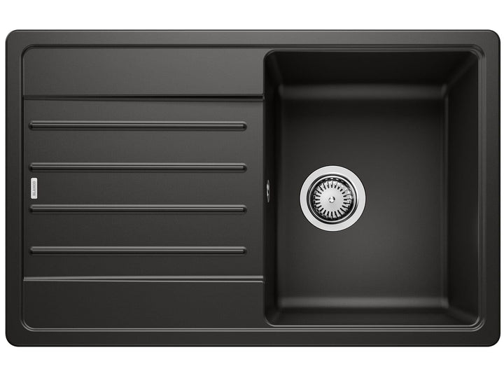 BLANCO LEGRA 45 S | SILGRANIT schwarz | Einbauart: Einbau von Oben | reversibel | ohne Ablauffernbed