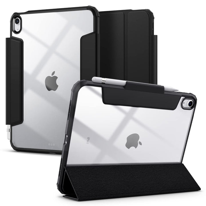Spigen Ultra Hybrid Pro Hülle Case kompatibel mit iPad 10. Generation 2022 10,9 Zoll -Schwarz