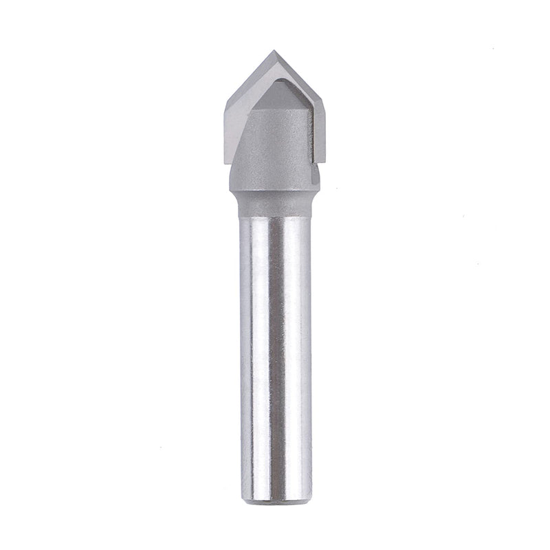 SpeTool Fasenfräser 8mm Schaft 90 Grad Gravierstichel V Nutfräser CNC Fräser Schaftfräser 12mm Schne