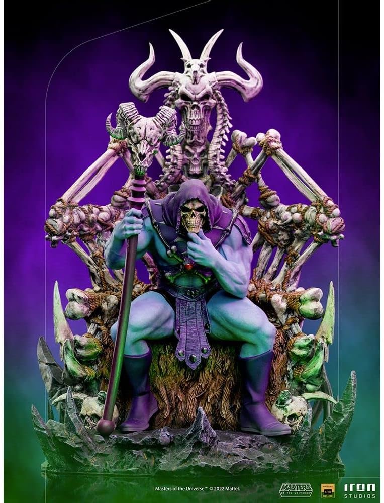Iron Studios Les Maîtres des Universums – Figur Art Scale Deluxe 1/10 Skeletor on Throne Deluxe, 29
