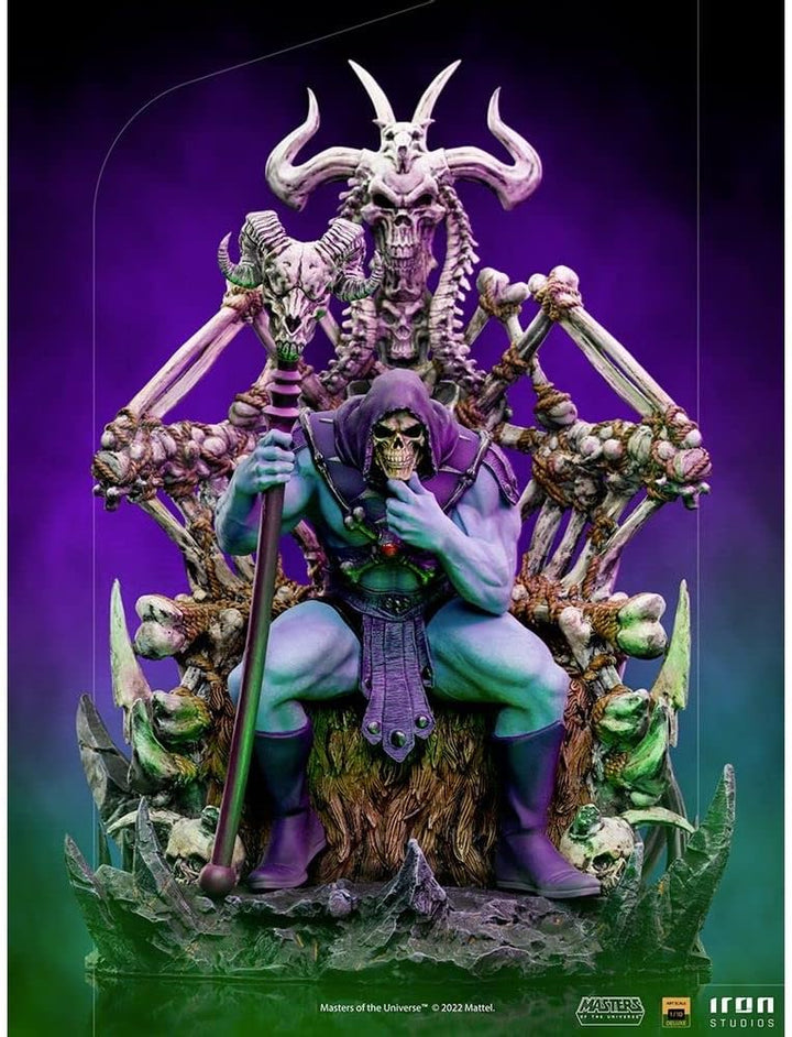 Iron Studios Les Maîtres des Universums – Figur Art Scale Deluxe 1/10 Skeletor on Throne Deluxe, 29