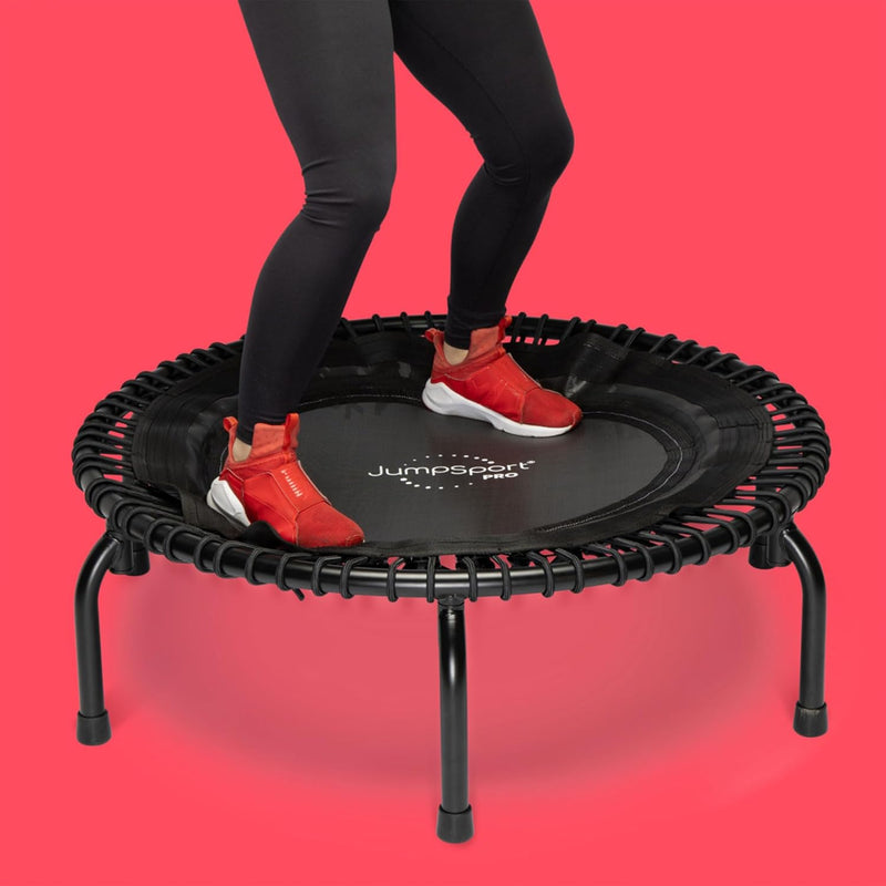 Sofort Versand- JumpSport Fitnesstrampolin Premium Minitrampolin - Indoortrampolin für Gesundheit, F