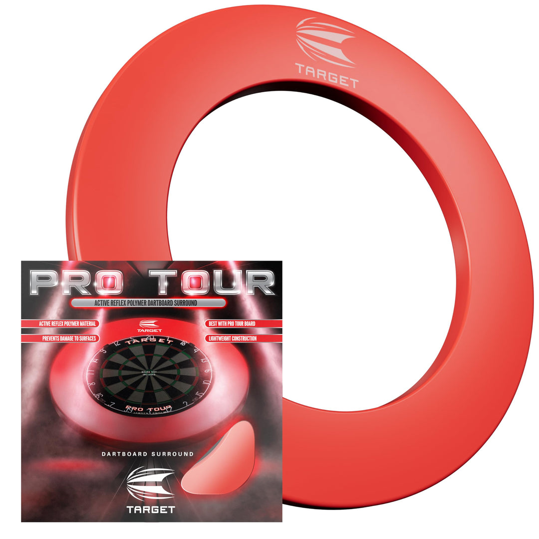 Target Darts Pro Tour bedruckter Wandschutz Rot, Rot