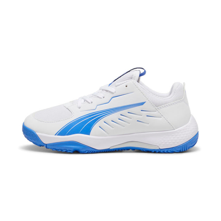 PUMA Unisex Kinder Accelerate Jr Handballschuh 33 EU Puma White Bluemazing, 33 EU Puma White Bluemaz