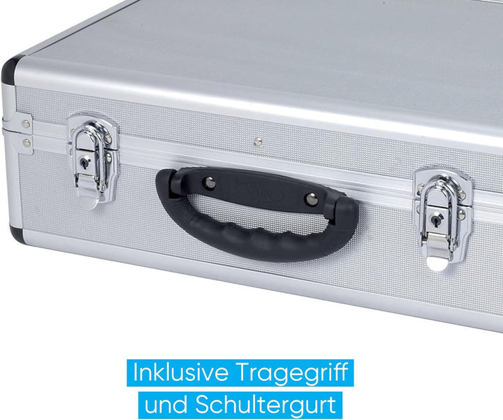 FRANKEN Moderationskoffer Kompakt, Moderatorenkoffer mit Inhalt, über 2.100 Teile, Aluminium, UMMK A