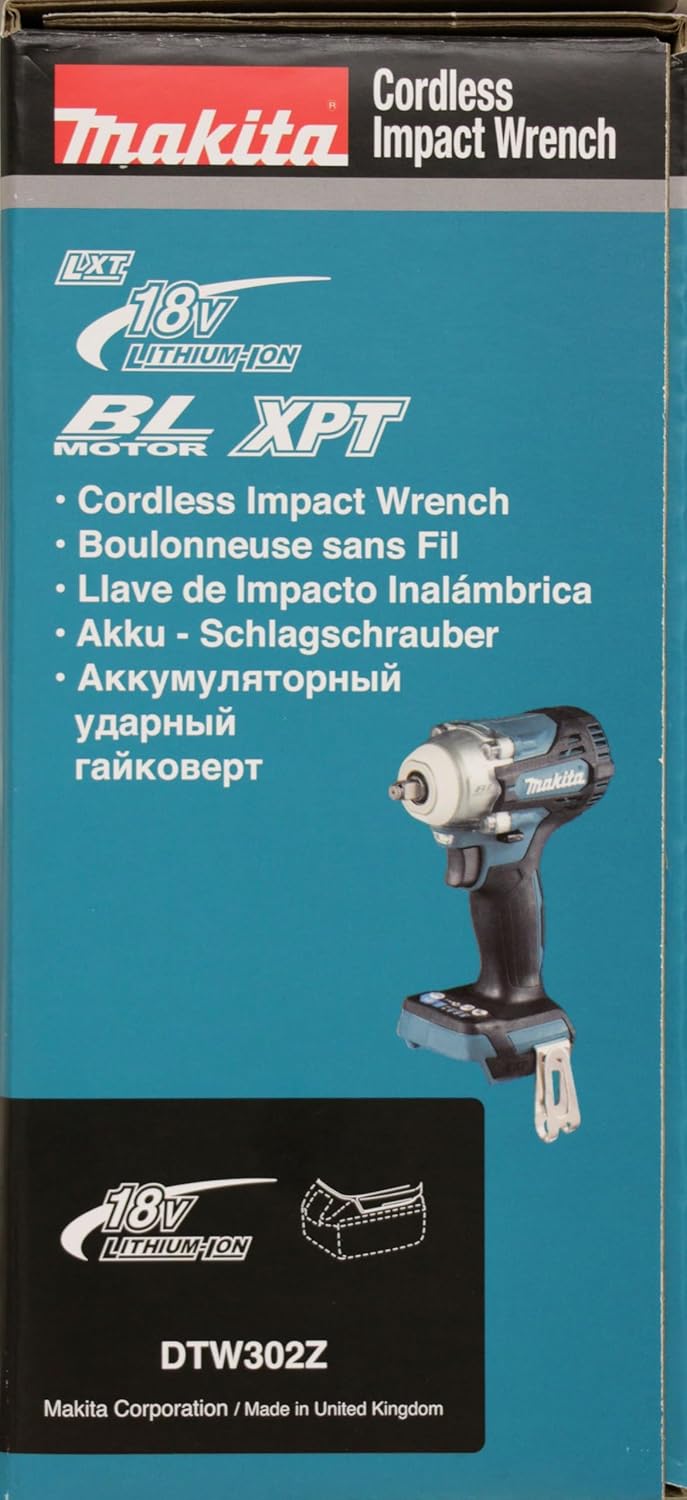 Makita DTW302Z Akku-Schlagschrauber 18V (ohne Akku, ohne Ladegerät), Petrol