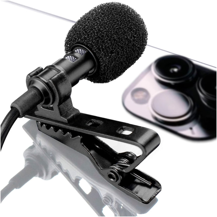 Lavalier Ansteckmikrofon für iPhone X 8 7 7 Plus 6 6s 5 5 5s/iOS/Android | Mini Ansteckmikrofon Mic