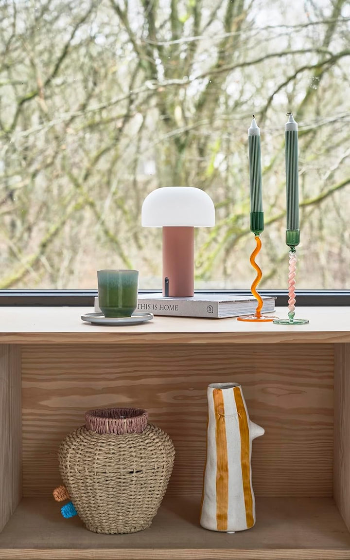 Villa Collection Styles Vase mit Schnabel und Wimpern 11,5 x 10 x 26 cm S Amber S Braun, S Braun