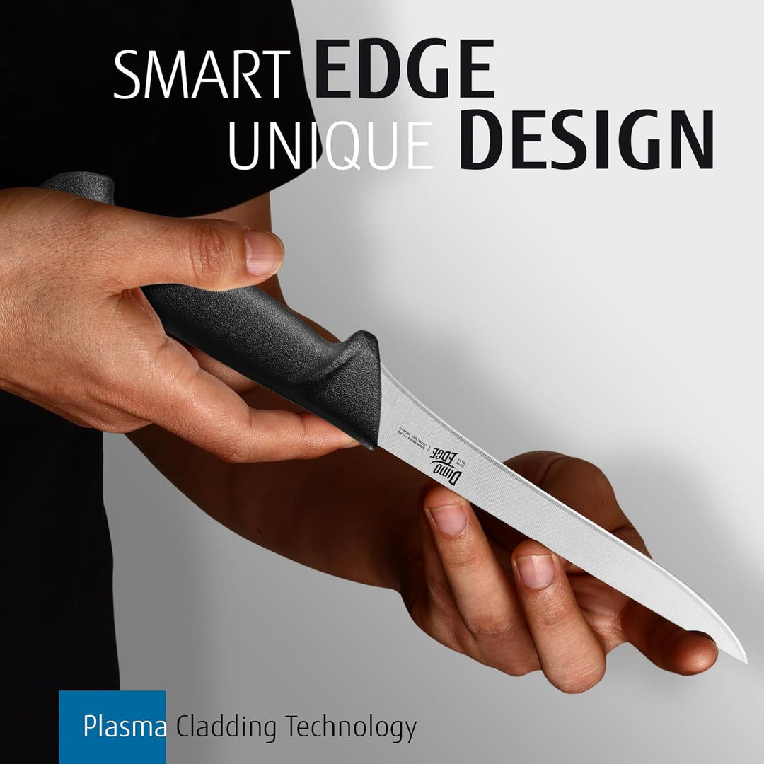 dimoedge Profi Kochmesser Fleischermesser, Metzgermesser Premium Edelstahl mit Klinge 20 cm, Scharfe