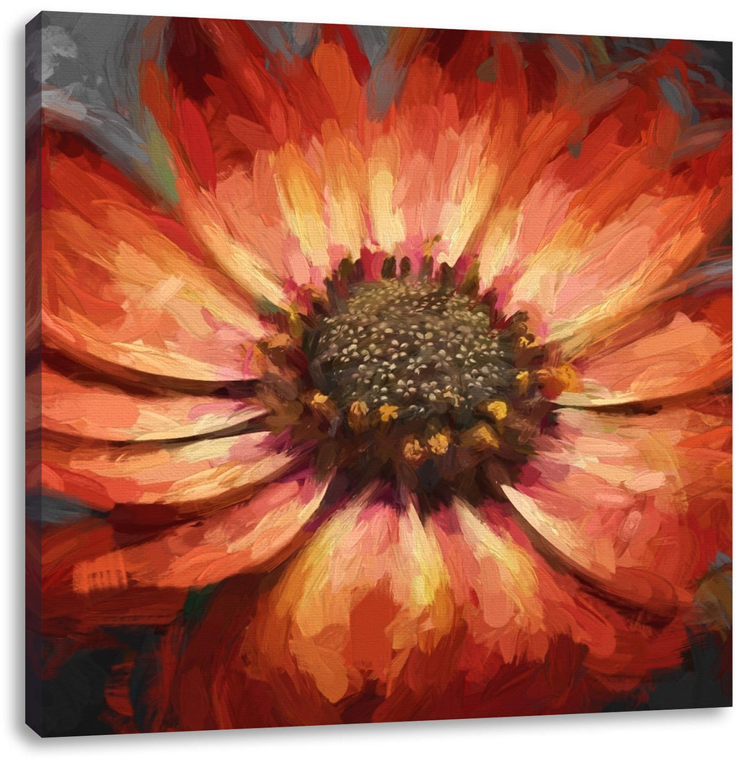 Skyline von San Francisco, Format: 70x70 auf Leinwand, XXL riesige Bilder fertig gerahmt mit Keilrah