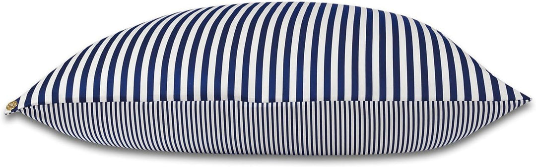 Janine Bettwäsche Modern Classic 3912 dunkelblau - 12 Nackenrolle Schmalstreifen 15x40 cm, Nackenrol