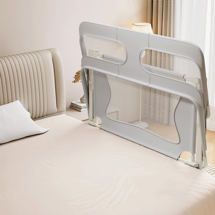 OHMG Bettgeländer,Sicherheitsgitter für Kinder,Sicherheitsgitter für Bett,höhenverstellbar,tragbar,B
