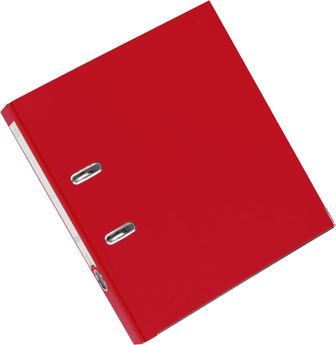 Elba Ordner A4, Smart Pro, 5 cm schmal, Kunststoff aussen, rot, 10 Stück, rot