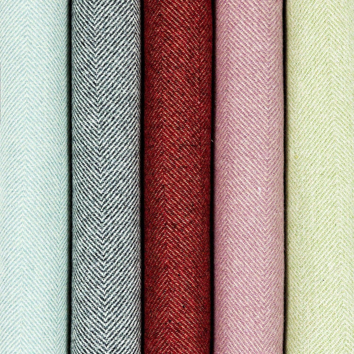 McAlister Textiles Herringbone Tweed | Kissenbezug für Sofakissen in Anthrazit Grau | 50 x 30 cm | t