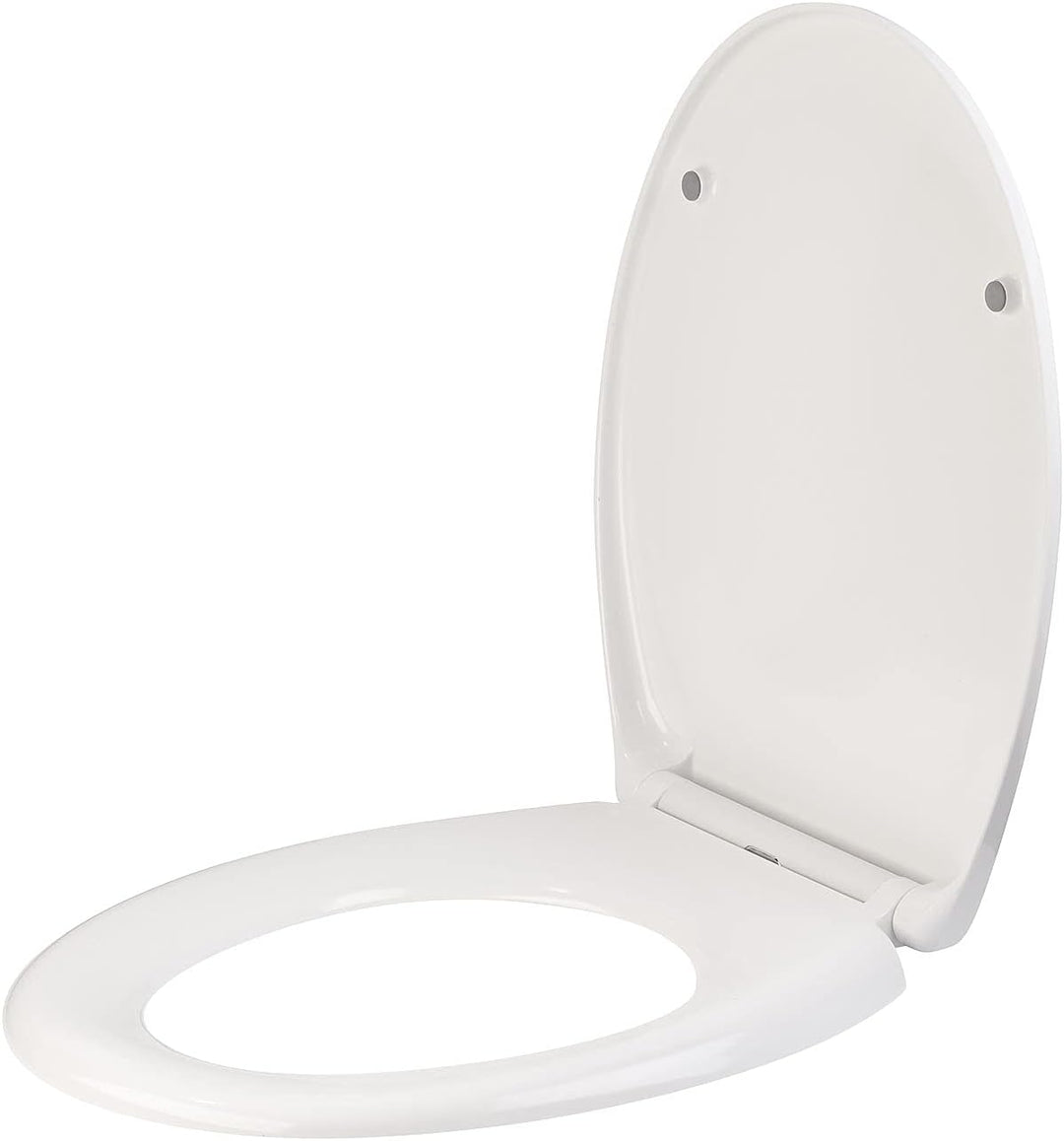BadeStern Toilettenbrille: Universal-WC-Sitz, O-Form, Absenkautomatik, antibakteriell beschichtet (K