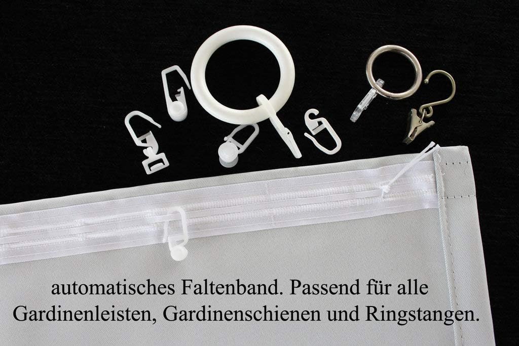 EASYHomefashion Vorhang Verdunkelungsvorhang Verdunkelungs Vorhänge Dekoschal Gardine Blickdicht Bla