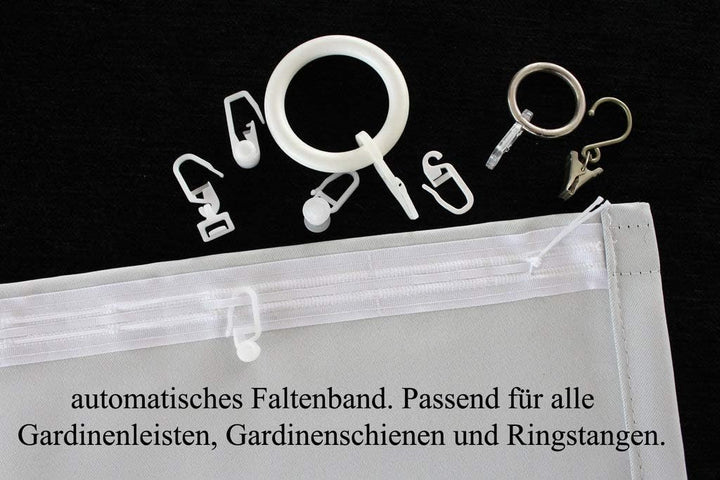 EASYHomefashion Vorhang Verdunkelungsvorhang Verdunkelungs Vorhänge Dekoschal Gardine Blickdicht Bla